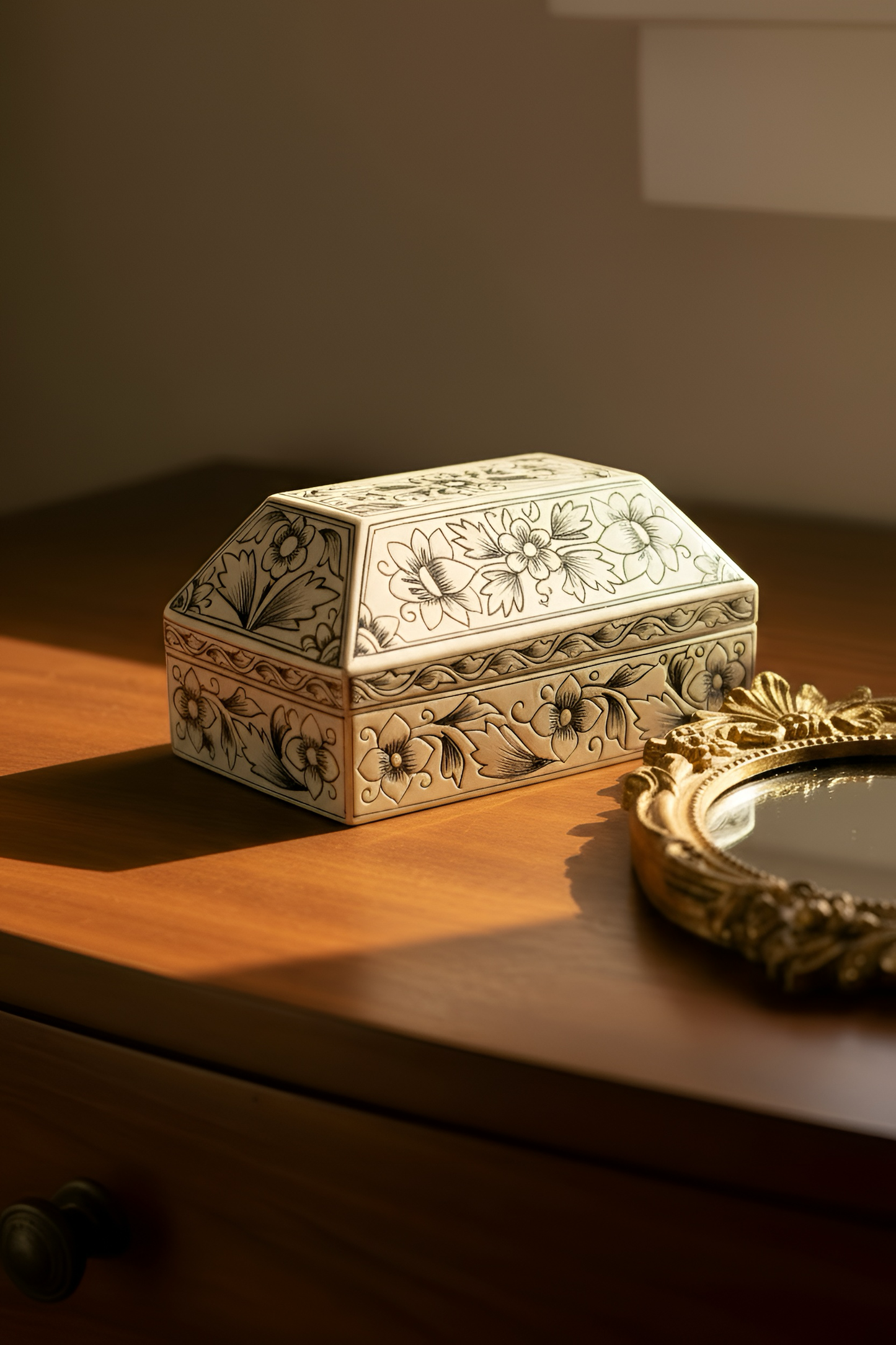 Bone Inlay Storage Box